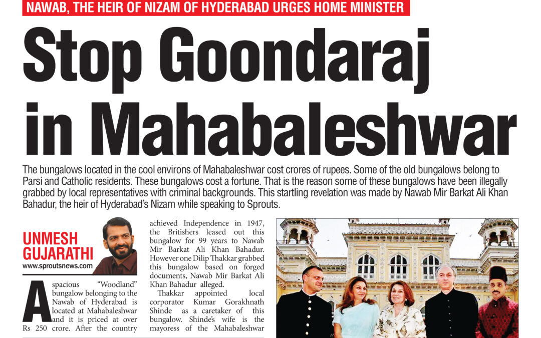 Stop Goondaraj in Mahabaleshwar