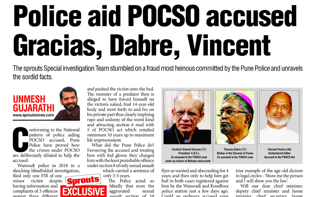 Police aid POCSO accused Gracias, Dabre, Vincent