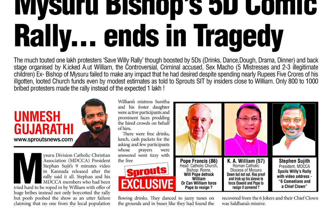 Mysuru Bishop’s 5D Comic Rally… ends in Tragedy